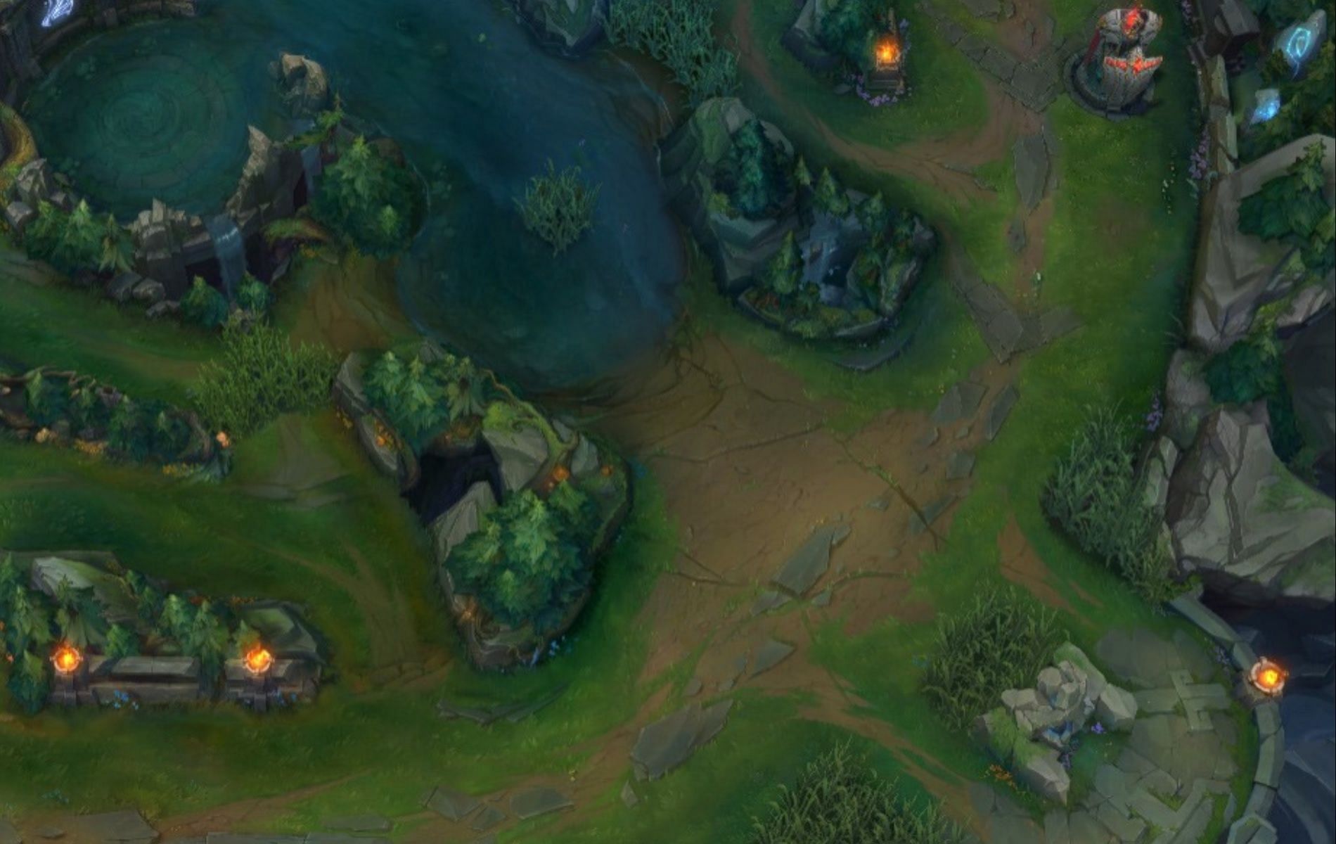 League of Legends season 14 Bot Lane terrain changes (Image via Riot Games)